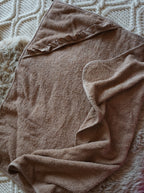 Geborduurde badcape ruffle